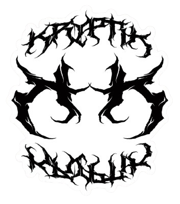 Kryptik Logo Sticker W/B